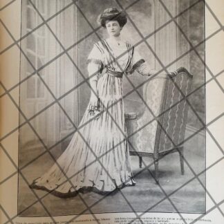 CARTEL PUBLICITARIO ANTIGUO VESTIDOS. MODAS PERDOUS 1907