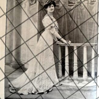 CARTEL PUBLICITARIO ANTIGUO VESTIDOS. MODAS MARGAINE-LACROIX