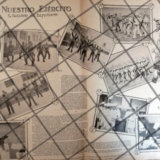 AFICHE ANTIGUO EJERCITO MEXICANO BATALLON ZAPADORES 1907