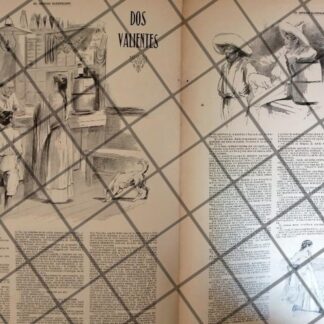 AFICHE ANTIGUO INEDITO DE A. TEJA ZABRE 1907 DOS VALIENTES