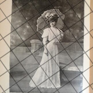 CARTEL PUBLICITARIO ANTIGUO VESTIDOS DE LA CASA BOURNICHE /2