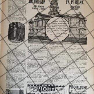 AFICHE ANTIGUO LA ELECTRICIDAD EN LA MEDICINA 1907