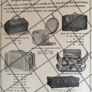 PUBLICIDAD ANTIGUA TIENDA EL PUERTO DE VERACRUZ 1907 /19