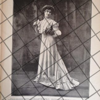 CARTEL PUBLICITARIO ANTIGUO VESTIDOS. CASA LAFERRIERE 1907