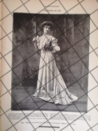 CARTEL PUBLICITARIO ANTIGUO VESTIDOS. CASA LAFERRIERE 1907
