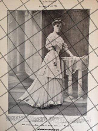 CARTEL PUBLICITARIO ANTIGUO VESTIDOS. CASA DE MODAS POISE