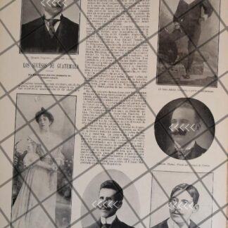 AFICHE ANTIGUO JUICIO ATENTADO MANUEL ESTRADA CABRERA 1907