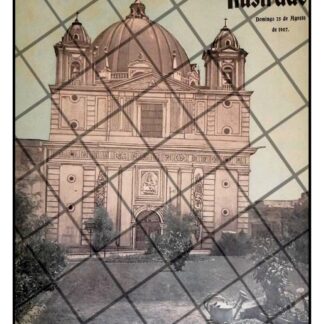 PORTADA ANTIGUA 1907 TEMPLO DE LORETO QUE SE HUNDE. D.F