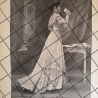 CARTEL PUBLICITARIO ANTIGUO VESTIDOS. CASA DE MODAS DOCUILLET