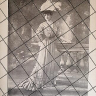 CARTEL PUBLICITARIO ANTIGUO. CASA DE MODAS BARROIN. VESTIDO