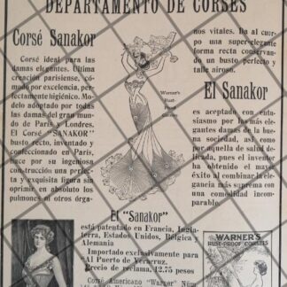 PUBLICIDAD ANTIGUA TIENDA EL PUERTO DE VERACRUZ 1907 /21