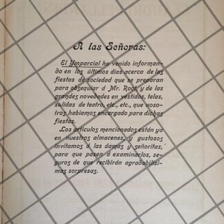 CARTEL ANTIGUO EL PALACIO DE HIERRO 1907 -86