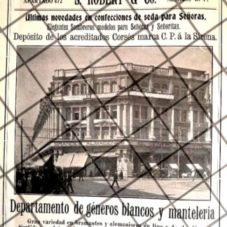 CARTEL ANTIGUO TIENDA EL CENTRO MERCANTIL 1907 -32