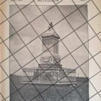 PORTADA ANTIGUA MONUMENTO MOLINO DEL REY 1907