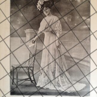 CARTEL PUBLICITARIO ANTIGUO. VESTIDOS. CASA RONDEAU TEMPLIER 3