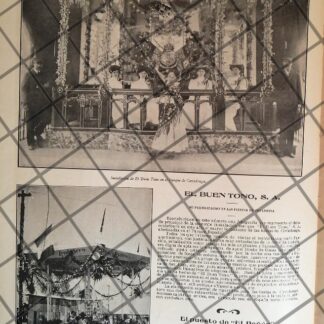 AFICHE ANTIGUO TABACALERA EL BUEN TONO EN KERMESSE 1907 Y MAS