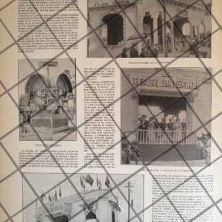 AFICHE ANTIGUO CIA. TABACALERA MEXICANA EN KERMESSE 1907