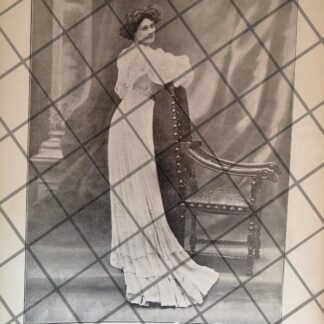 CARTEL PUBLICITARIO ANTIGUO VESTIDOS. MODAS ERNEST RAUDNITZ 2