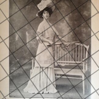 CARTEL PUBLICITARIO ANTIGUO 1907 VESTIDOS  DE CASA DRECOLL 3