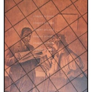 PORTADA ANTIGUA ARTISTICA 1907 LECTOR DE DIARIO. POR: GODOY