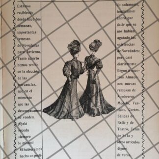 CARTEL ANTIGUO EL PALACIO DE HIERRO 1907 -89