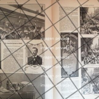 AFICHE ANTIGUO INICIAN OBRA EXPOSICION NAC. DE PUEBLA DESFILE