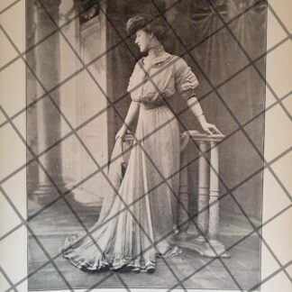 CARTEL PUBLICITARIO ANTIGUO. VESTIDO. CASA DE MODAS NEY SOEURS. 2