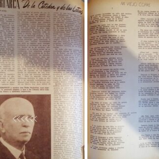 AFICHE ANTIGUO ESCRITOR. PEDRO ARGUELLES 1944