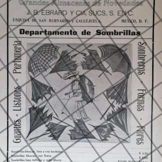 CARTEL ANTIGUO TIENDA EL PUERTO DE LIVERPOOL 1910 -46