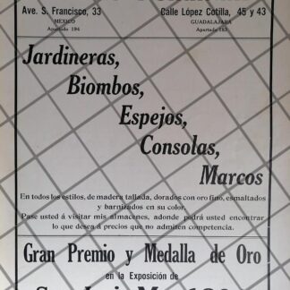 CARTEL ANTIGUO CASA CLAUDIO PELLANDINI 1910 /17