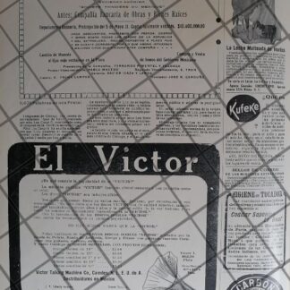 CARTEL PUBLICITARIO RETRO VICTROLA VICTOR 1910 Y OTROS