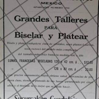 CARTEL ANTIGUO CASA CLAUDIO PELLANDINI 1910 /18