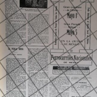 CARTEL ANTIGUO FERROCARRILES NACIONALES Y OTROS 1910 *37