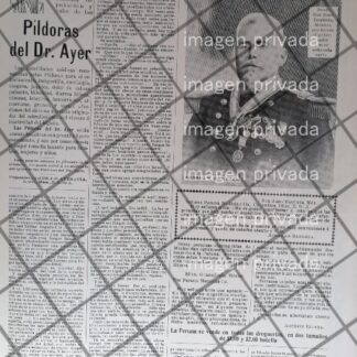 CARTEL PUBLICITARIO ANTIGUO CON ABRAHAM BANDALA 1910