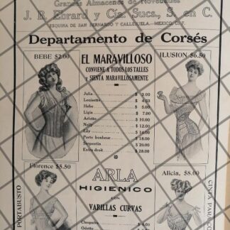 CARTEL ANTIGUO TIENDA EL PUERTO DE LIVERPOOL 1910 -49