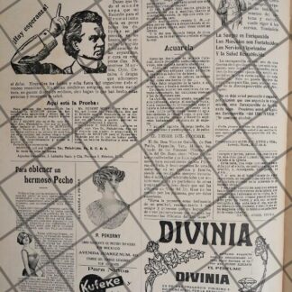 CARTEL DE PUBLICIDAD ANTIGUA 1910 -VARIOS