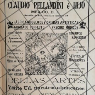 CARTEL ANTIGUO TIENDA CLAUDIO PELLANDINI 1910 -26