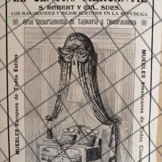 CARTEL ANTIGUO TIENDA EL CENTRO MERCANTIL 1910 -23