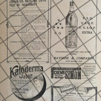 CARTEL ANTIGUO 1910 FERROCARRILES NACIONALES Y MAS