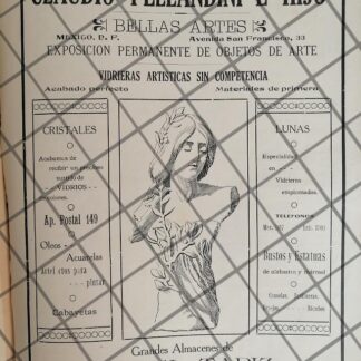 CARTEL ANTIGUO TIENDA LA CASA CLAUDIO PELLANDINI 1910 -32