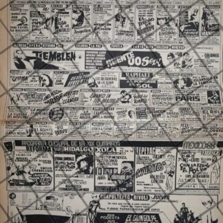CARTELERA DE CINE VINTAGE 6 MAYO 1968 L