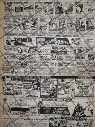 CARTELERA DE CINE VINTAGE 6 MAYO 1968 L