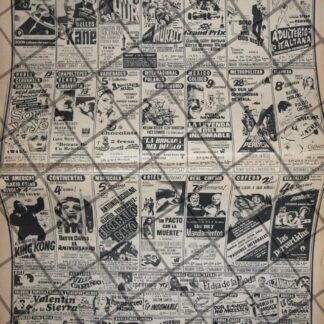 CARTELERA DE CINE VINTAGE 25 ENERO 1969 S