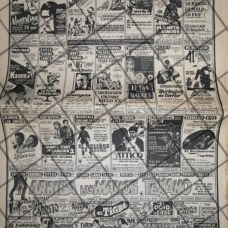 CARTELERA DE CINE RETRO 24 ABRIL 1969 J