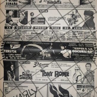CARTELERA DE CINE RETRO 2 AGOSTO 1969 2