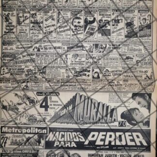 CARTELERA DE CINE RETRO 20 ENERO 1969