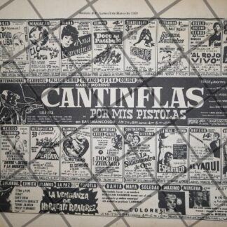 CARTELERA DE CINE RETRO POR MIS PISTOLAS, CANTINFLAS Y MAS 69