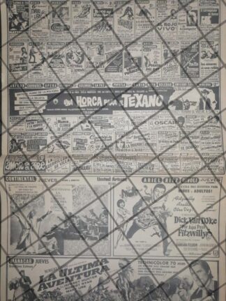 CARTELERA DE CINE RETRO 25 MAR 1969
