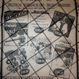 CARTEL PUBLICITARIO RETRO DISCOTECAS ESTRELLAS DE ORO 1984 /4