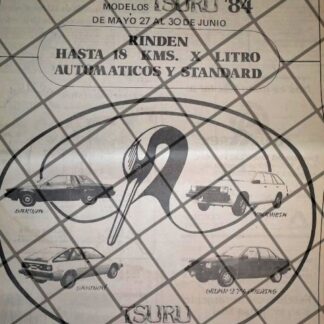 CARTEL PUBLICITARIO RETRO MONTERREY NISSAN MOLL DEL VALLE 84